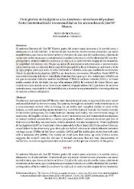 De "La glorieta de los fugitivos" a "Las aventuras e invenciones del profesor Souto": intertextualidad e intratextualidad en los microrrelatos de José María Merino
 / Belén Mateos Blanco | Biblioteca Virtual Miguel de Cervantes