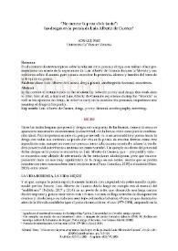 "No merece la pena vivir tanto": las drogas en la poesía de Luis Alberto de Cuenca / Adrián J. Sáez | Biblioteca Virtual Miguel de Cervantes