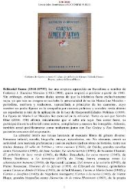 Editorial Surco [editorial] (1940-1979?) [Semblanza] / Teresa Julio | Biblioteca Virtual Miguel de Cervantes