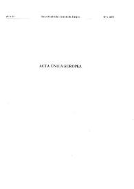 Acta Única Europea (1986) | Biblioteca Virtual Miguel de Cervantes