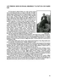 Las primeras obras de Miguel Hernández y su ruptura con Ramón Sijé / Manuel Parra Pozuelo | Biblioteca Virtual Miguel de Cervantes
