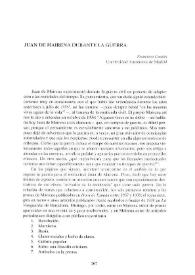 Juan de Mairena durante la guerra / Francisco Caudet | Biblioteca Virtual Miguel de Cervantes