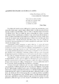 Antonio Machado y las Bellas Artes / Elisa Domínguez de Paz | Biblioteca Virtual Miguel de Cervantes