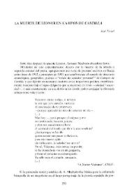 La muerte de Leonor en "Campos de Castilla" / José Teruel | Biblioteca Virtual Miguel de Cervantes