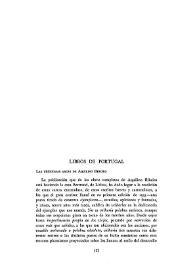 Cuadernos Hispanoamericanos, núm. 151 (julio 1962). Libros de Portugal / Ángel Crespo | Biblioteca Virtual Miguel de Cervantes