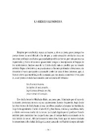La herida luminosa / José Luis Buendía López      | Biblioteca Virtual Miguel de Cervantes