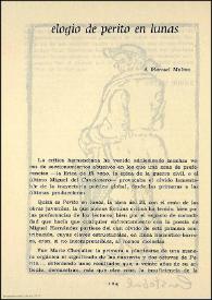 Elogio de Perito en lunas / José Carlos Rovira Soler  | Biblioteca Virtual Miguel de Cervantes