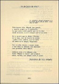 18 de julio de 1967 / Francisco de Luis Ortuela | Biblioteca Virtual Miguel de Cervantes