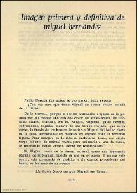 Imagen primera y definitiva de Miguel Hernández / Rafael Alberti | Biblioteca Virtual Miguel de Cervantes
