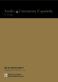 Anales de Literatura Española. Núm. 37, 2022 | Biblioteca Virtual Miguel de Cervantes