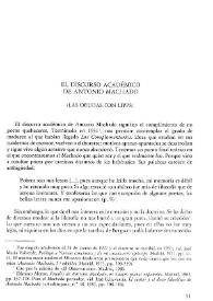 El discurso académico de Antonio Machado (las deudas con Lipps) / Manuel Alvar | Biblioteca Virtual Miguel de Cervantes