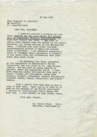 Copia carbón de Brody, Elaine a Grunfeld, Frederic V.. 1971-05-20 | Biblioteca Virtual Miguel de Cervantes