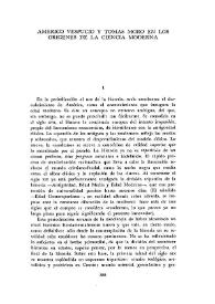 Américo Vespucio y Tomás Moro en los orígenes de la ciencia moderna / Ignacio Sotelo | Biblioteca Virtual Miguel de Cervantes