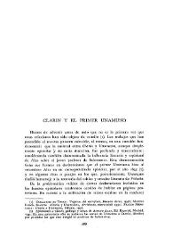 Clarín y el primer Unamuno / Antonio Ramos-Gascón | Biblioteca Virtual Miguel de Cervantes