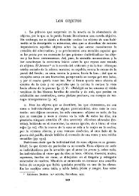 Los objetos / José Berraquero | Biblioteca Virtual Miguel de Cervantes