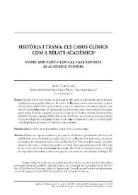 Història i trama: els casos clínics com a relats acadèmics / Adéla Kot’átková  | Biblioteca Virtual Miguel de Cervantes