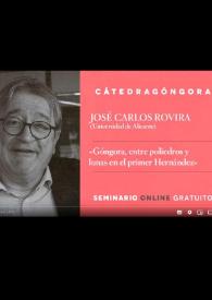 Góngora entre poliedros y lunas en el primer Miguel Hernández / José Carlos Rovira | Biblioteca Virtual Miguel de Cervantes