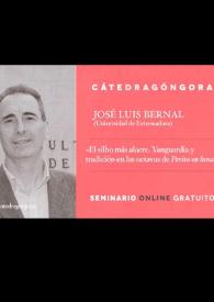 El silbo más alacre. Vanguardia y tradición en las octavas de "Perito en lunas" / J. L. Bernal | Biblioteca Virtual Miguel de Cervantes