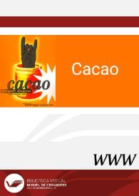 Cacao (2000) [Ficha de espectáculo] | Biblioteca Virtual Miguel de Cervantes