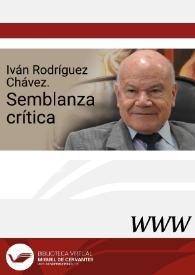 Iván Rodríguez Chávez. Semblanza crítica / Elena Zurrón Rodríguez | Biblioteca Virtual Miguel de Cervantes