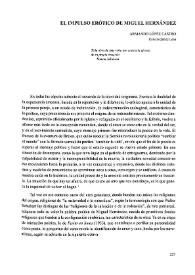 El impulso erótico de Miguel Hernández / Armando López Castro  | Biblioteca Virtual Miguel de Cervantes