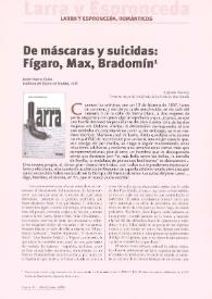 De máscaras y suicidas: Fígaro, Max, Bradomín / Javier Huerta Calvo | Biblioteca Virtual Miguel de Cervantes