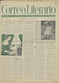 Correo Literario : Arte y Letras Hispanoamericanas. Año I, núm. 7, 15 de septiembre de 1950 | Biblioteca Virtual Miguel de Cervantes