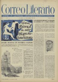 Correo Literario : Arte y Letras Hispanoamericanas. Año I, núm. 11, 1 de noviembre de 1950 | Biblioteca Virtual Miguel de Cervantes