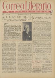 Correo Literario : Arte y Letras Hispanoamericanas. Año II, núm. 36, 15 de noviembre de 1951 | Biblioteca Virtual Miguel de Cervantes