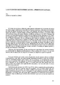 Las fuentes metafóricas del "Perito en lunas"  / por José M.ª García García López   | Biblioteca Virtual Miguel de Cervantes