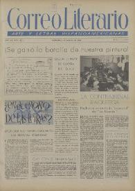 Correo Literario : Arte y Letras Hispanoamericanas. Año III, núm. 41, 1 de febrero de 1952 | Biblioteca Virtual Miguel de Cervantes