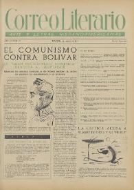 Correo Literario : Arte y Letras Hispanoamericanas. Año III, núm. 47, 1 de mayo de 1952 | Biblioteca Virtual Miguel de Cervantes