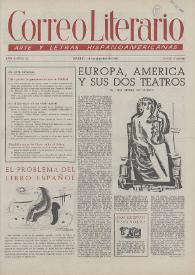 Correo Literario : Arte y Letras Hispanoamericanas. Año III, núm. 55, 1 de septiembre de 1952 | Biblioteca Virtual Miguel de Cervantes