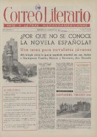 Correo Literario : Arte y Letras Hispanoamericanas. Año III, núm. 57, 1 de octubre de 1952 | Biblioteca Virtual Miguel de Cervantes