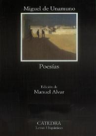 Poesías / Miguel de Unamuno ; edición, prólogo y notas de M. Alvar | Biblioteca Virtual Miguel de Cervantes