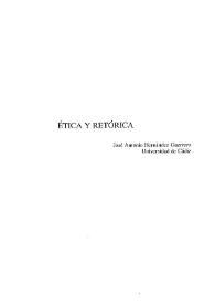 Ética y retórica / José Antonio Hernández Guerrero | Biblioteca Virtual Miguel de Cervantes