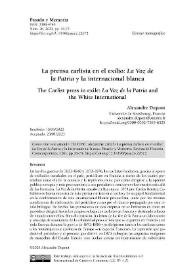 La prensa carlista en el exilio: "La Voz de la Patria" y la internacional blanca / Alexandre Dupont | Biblioteca Virtual Miguel de Cervantes