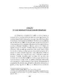 "Celín" o las maravillas galdosianas  / Juan Molina Porras | Biblioteca Virtual Miguel de Cervantes