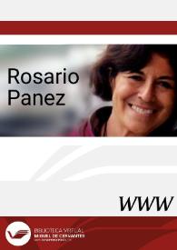 Rosario Panez / directora  Elena Zurrón Rodríguez | Biblioteca Virtual Miguel de Cervantes
