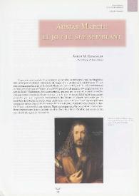 Ausiàs March: el jo i el seu semblant / Anton M. Espadaler | Biblioteca Virtual Miguel de Cervantes