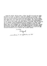 Carta de Miguel Hernández a José María de Cossío. Madrid, 3 de septiembre de 1935 | Biblioteca Virtual Miguel de Cervantes