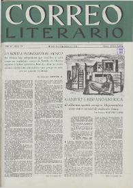 Correo Literario : Arte y Letras Hispanoamericanas. Año IV, núm. 79, 1 de septiembre de 1953 | Biblioteca Virtual Miguel de Cervantes