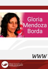 Gloria Mendoza Borda / directora Elena Zurrón Rodríguez | Biblioteca Virtual Miguel de Cervantes