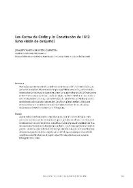 Las Cortes de Cádiz y la Constitución de 1812: una visión de conjunto  / Joaquín Varela Suanzes-Carpegna | Biblioteca Virtual Miguel de Cervantes