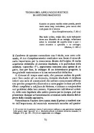 Teoria del linguaggio poetico in Antonio Machado / Giovanni Caravaggi | Biblioteca Virtual Miguel de Cervantes