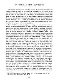 En torno a Juan Goytisolo  / Luis Suñén  | Biblioteca Virtual Miguel de Cervantes