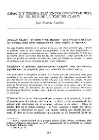 Espacio y tiempo, elementos connotadores, en "El dúo de la tos" de "Clarín" / José Romera Castillo | Biblioteca Virtual Miguel de Cervantes