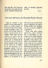 "La cruz del sur", de Germán Pardo García  / L. de L. | Biblioteca Virtual Miguel de Cervantes