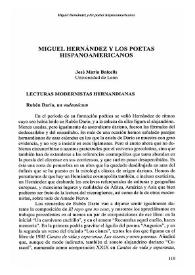 Miguel Hernández y los poetas hispanoamericanos / José María Balcells | Biblioteca Virtual Miguel de Cervantes