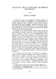 Visión del indio americano en tiempos de Carlos V  / por Leoncio Cabrero | Biblioteca Virtual Miguel de Cervantes